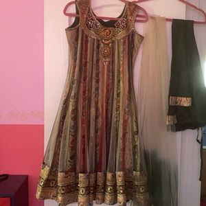 Indian Anarkali churidar kurta size 36